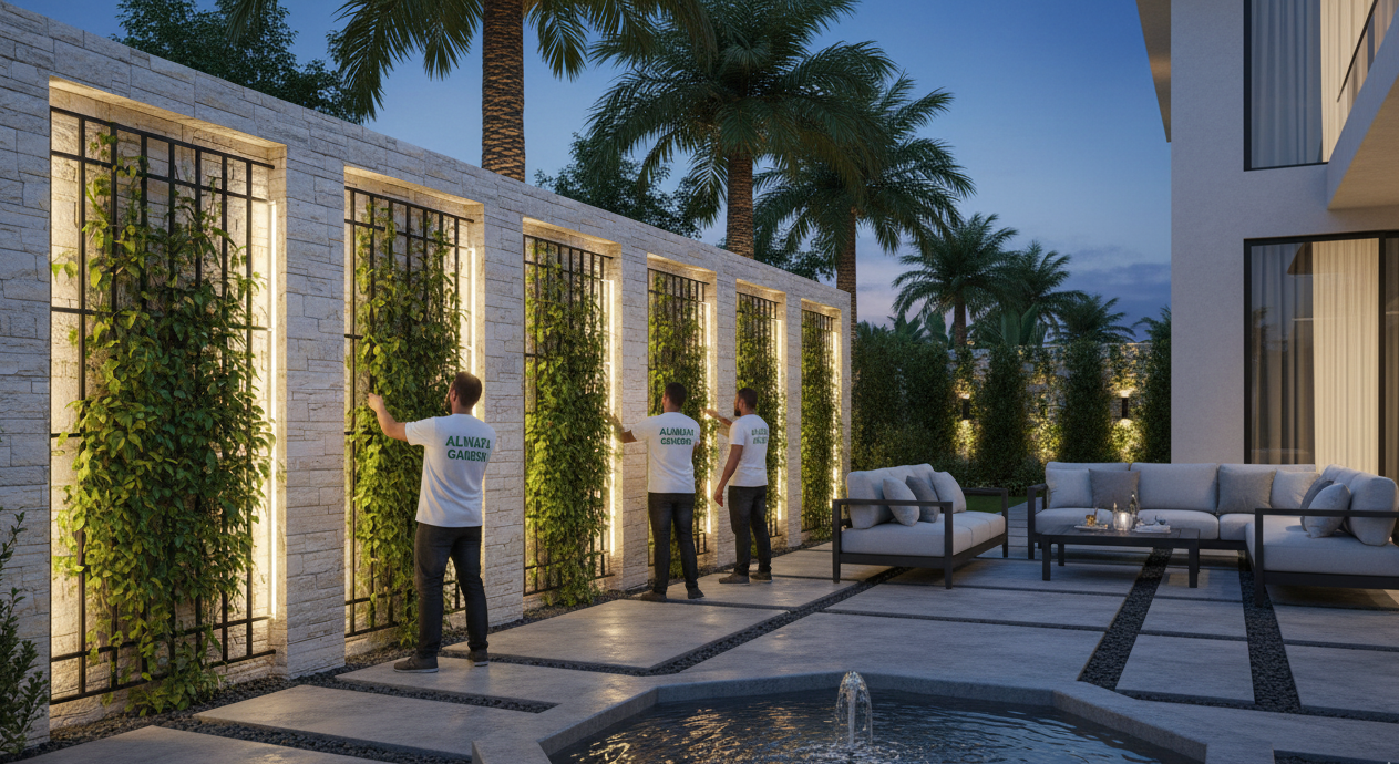 شركة الوفاء جاردن: أفضل شركة ديكورات إضاءة الحدائق