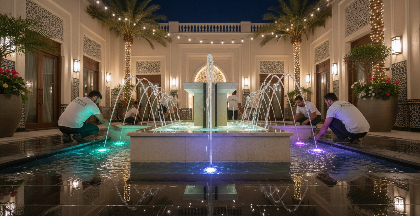 تركيب الشلالات والنوافير في الرياض