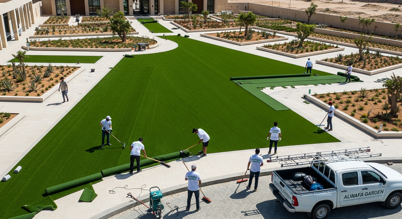 أهم النصائح لتركيب العشب الصناعي