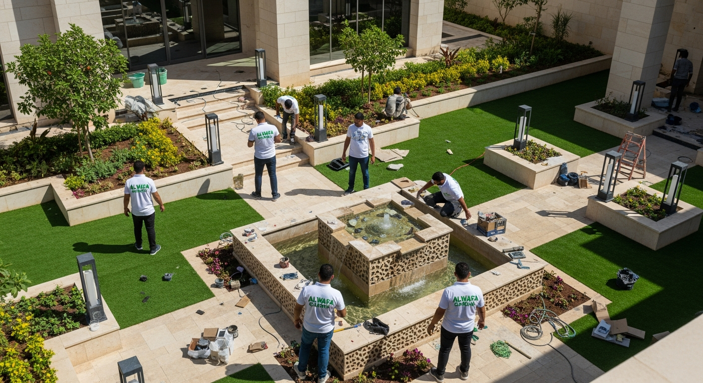 تنسيق حدائق الرياض بديكورات خلابة