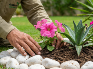 تصميم تنسيق حدائق منزلية بتشطيب احترافي