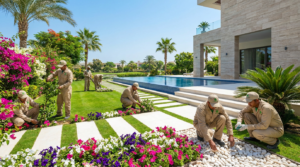 تصميم تنسيق حدائق في الرياض بتشطيب احترافي